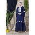 Party wear abaya- Navy Blue